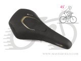 Седло Selle Royal Lookin ATHLETIC New, 3D Skingel, рейлы steel satin, обивка Black Astrale с текстильной защитой, unisex, чёрное, 52A5UR0A091N2
